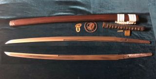 Vintage Japanese KATANA 関佐光信光 Sign Tang 7