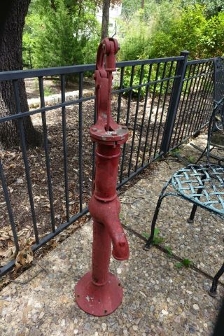 Antique water pump / hand water well pump / red jacket pump 2