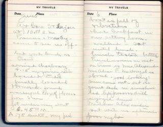 1932 Handwritten Trip Diary to France Simpson Bridgeport CT Asbestos Lawsuit 4