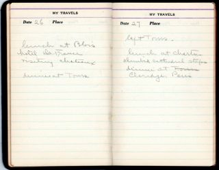 1932 Handwritten Trip Diary to France Simpson Bridgeport CT Asbestos Lawsuit 7