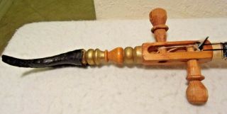 Antique Musical Instrument 1 String handmade Folk Art Queen Cleopatra Ceremony 4