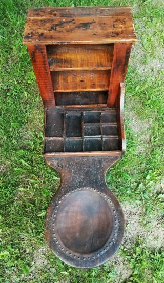 RESERVED jamestown45 Antique Cobbler ' s Bench 19th C w/ Provenance - Wolfe Scioto 4