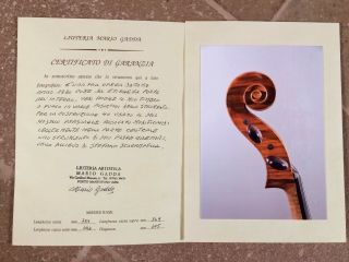 Cello M.  Gadda,  Mantova 1980 Youtube Sample,  Certificate Violoncello Italian Old