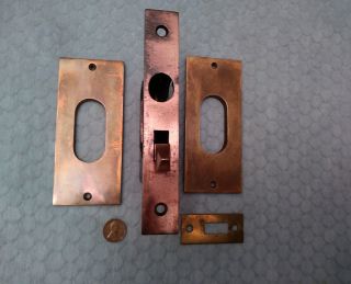 Sliding Pocket Door Lock Single Recessed Pulls Restored 4
