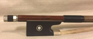 Vintage Karl Meisel Violin Bow Germany Eight Sided Shaft Circa 1930 12