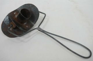 Antique Roller Donut Tin Cutter Wire Prim Early Kitchen Tool Amish Handmade