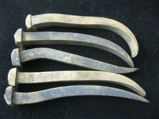 5 PIECE DECK NAILS FROM A SPANISH GALLEON CENTURY ' S OLD SHIPWRECK ARTIFACT LOOK 5