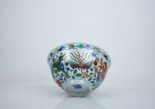 A Wucai ' Dragon and Phoenix ' Bowl 3