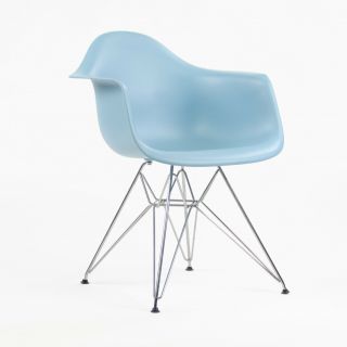 Old Stock 2012 Eames Herman Miller Vitra Plastic DAR Armchair Blue 7