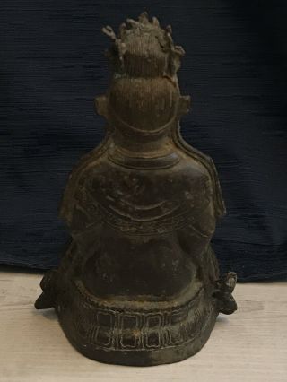 Antique Chinese Bronze Buddha - Possibly Ming Or Qing Dynasty 6