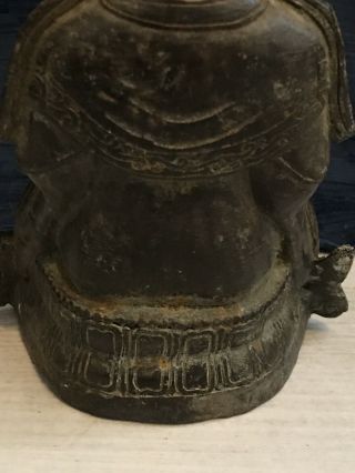Antique Chinese Bronze Buddha - Possibly Ming Or Qing Dynasty 7