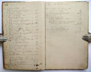 LAKE WINNIPESAUKEE NH BLACKSMITH SHOP Handwritten Ledger/Work Diary RARE 1845 10