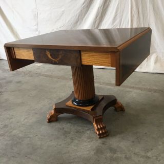 Danish Biedermeier Style Birchwood Dropleaf table 10