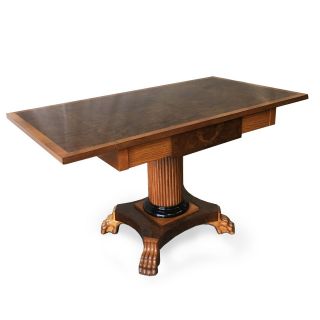 Danish Biedermeier Style Birchwood Dropleaf Table