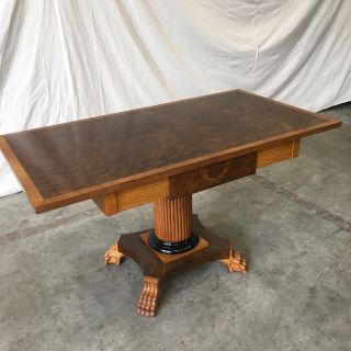 Danish Biedermeier Style Birchwood Dropleaf table 4