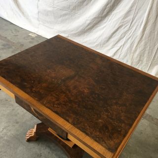 Danish Biedermeier Style Birchwood Dropleaf table 7