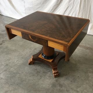 Danish Biedermeier Style Birchwood Dropleaf table 9