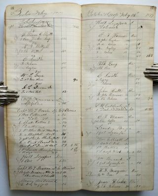 FREDERICK COUNTY MARYLAND Brunswick MD Antique Handwritten Store Ledger 1877 5