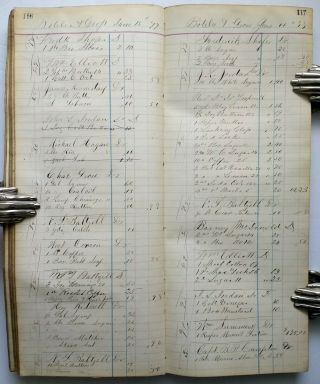 FREDERICK COUNTY MARYLAND Brunswick MD Antique Handwritten Store Ledger 1877 7