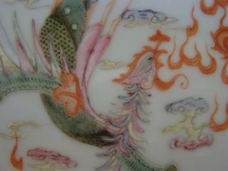 Very Good Chinese Antique Porcelain Phoenix & Dragon Tray/Plate Guangxu 19th C 7