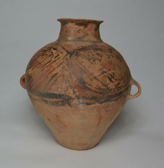 Large Chinese Terracotta Vase Neolithic Period C 2300 - 2000 Bc