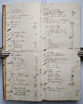 ANTIQUE HANDWRITTEN STORE LEDGER Epping Rockingham County Hampshire NH 1839 10
