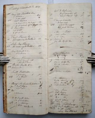 ANTIQUE HANDWRITTEN STORE LEDGER Epping Rockingham County Hampshire NH 1839 11