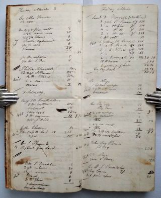 ANTIQUE HANDWRITTEN STORE LEDGER Epping Rockingham County Hampshire NH 1839 12