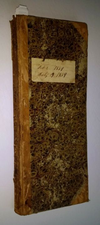 ANTIQUE HANDWRITTEN STORE LEDGER Epping Rockingham County Hampshire NH 1839 2