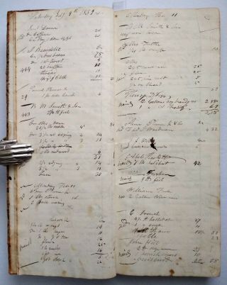 ANTIQUE HANDWRITTEN STORE LEDGER Epping Rockingham County Hampshire NH 1839 5