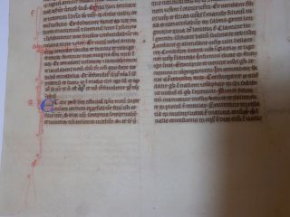 ,  Rare,  Wonderful Latin Vellum Manuscript Medieval Bible England 1260 11