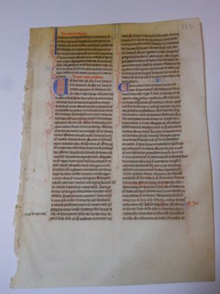 ,  Rare,  Wonderful Latin Vellum Manuscript Medieval Bible England 1260 3