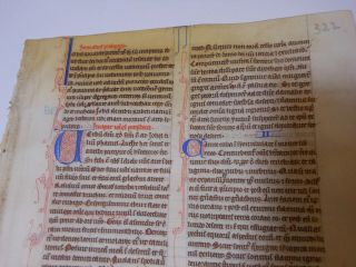 ,  Rare,  Wonderful Latin Vellum Manuscript Medieval Bible England 1260 4