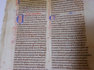 ,  Rare,  Wonderful Latin Vellum Manuscript Medieval Bible England 1260 5