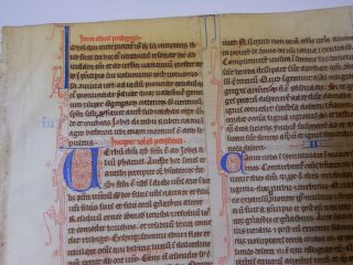 ,  Rare,  Wonderful Latin Vellum Manuscript Medieval Bible England 1260 7