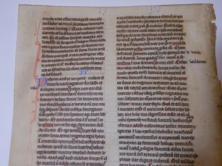 ,  Rare,  2 consecutive Latin Vellum Manuscripts Medieval Bible England 1260 10