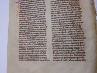 ,  Rare,  2 consecutive Latin Vellum Manuscripts Medieval Bible England 1260 11