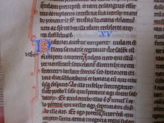 ,  Rare,  2 consecutive Latin Vellum Manuscripts Medieval Bible England 1260 12
