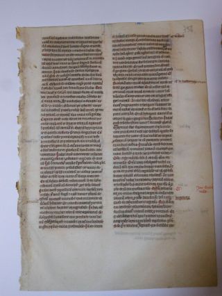 ,  Rare,  2 consecutive Latin Vellum Manuscripts Medieval Bible England 1260 4