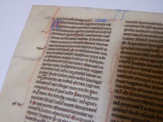 ,  Rare,  2 consecutive Latin Vellum Manuscripts Medieval Bible England 1260 6