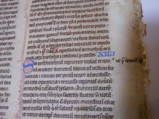 ,  Rare,  2 consecutive Latin Vellum Manuscripts Medieval Bible England 1260 7