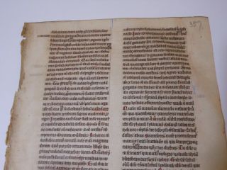 ,  Rare,  2 consecutive Latin Vellum Manuscripts Medieval Bible England 1260 8