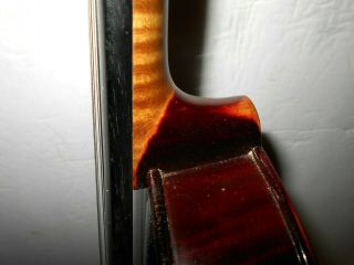 Vintage Antique Old German 2 Pc.  Curly Maple Back Full Size Violin 11