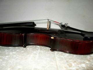 Vintage Antique Old German 2 Pc.  Curly Maple Back Full Size Violin 6