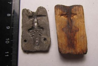 Ancient Cross Pendant 19th Century.  Casting Mold №513 A 100