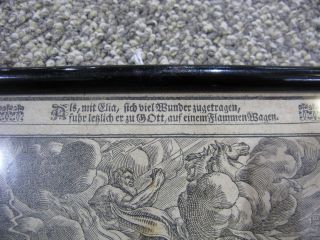 Antique German woodblock print 17thC Bible Old Testament Martin Luther 3