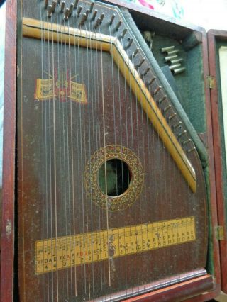 Rare Vintage Hawaiian Mandolin Guitar Harp with Sheet Music 2