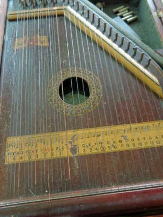 Rare Vintage Hawaiian Mandolin Guitar Harp with Sheet Music 6