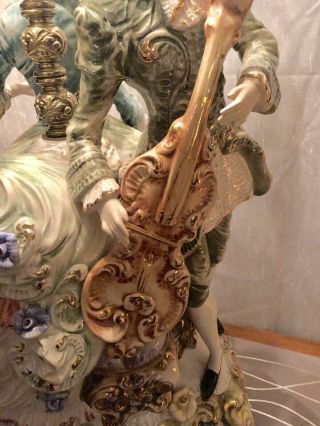 Vtg Azzolin Brothers Capodimonte - 3 musicians - LOCAL PICK UP ONLY 4