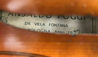 old violin A.  POGGI 1942 violon alte geige cello italian fiddle viola 小提琴 ヴァイオリン 12